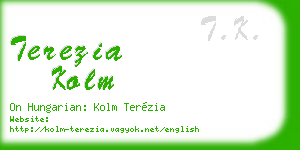 terezia kolm business card